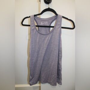 Under Armour Women’s Racerback Tank Top Grey/Purple Heathered Headgear XS